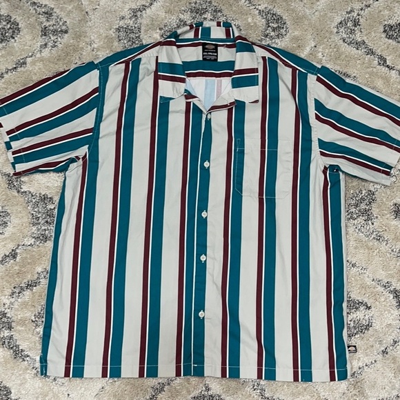 🔥Special Edition UNISEX Dickies SkateBoard Jamie Foy Havana Stripe Button Shirt - Picture 9 of 16